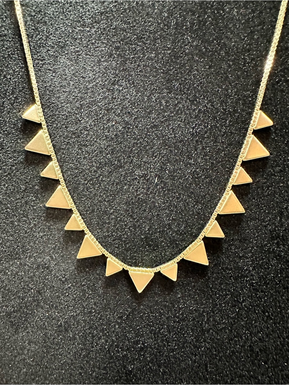 American Eagle Outfitters Rose Gold Triangle Accent Necklace